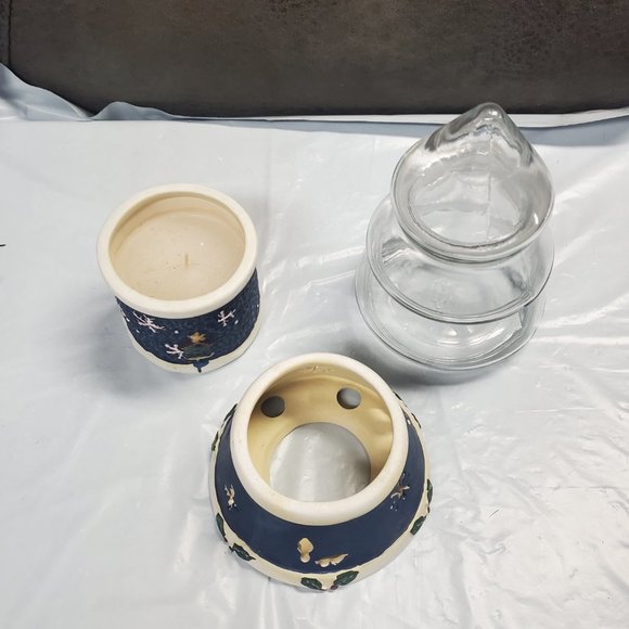 Home Decor - Christmas - Seasonal - Candle and Glass Christmas Tree Candy Holder - Picture 5 of 5